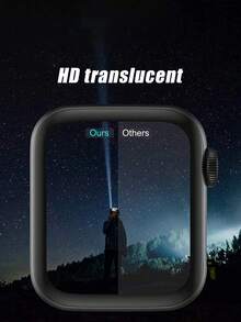 3pcs Clear Ceramic Film, High Definition Transparent, Waterproof, Anti-Drop, Compatible With Apple Watch Series, Suitable For Most Models - Clear - View 8