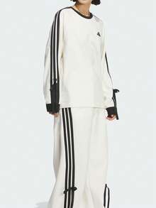 阿迪达斯（ADIDAS）九月 ADIDAS 阿迪达斯三条纹运动系列棉质休闲长袖T恤 - 米色 - 查看 9