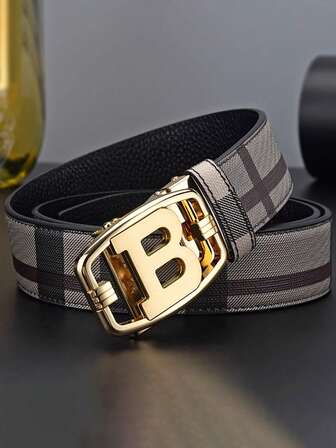 2025 New Belt For Men's Fashion , Young People's Casual And High-End Sense, Men's Automatic Buckle Suit Belt, Pants Belt
