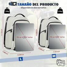 RAINSMORE Mochila para Camara Fotografica DSLR SLR Mirrorless Mochila Camara Laptop Mochila Fotografia con Funda Impermeable y 14 Pulgadas Compartimento Portátil Mochila Antirrobo para Cámara Negro - Beige - Ver 10