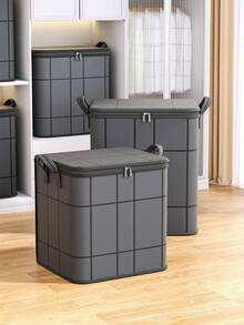 (2-7 Daysmust Arrive)1Pc Black Storage Bag, 70*60*50cm Large Clothes Storage Bags, Closet Organizers Storage Containers, Collapsible Storage Bins With Reinforced Handles, Sturdy Zippers, For Clothing, Blanket, Comforters, Large-Capacity Mobile Bag, Camping Picnic Bag, Wardrobe Storage Bag, Seasonal Clothing Storage Bag, Foldable Portable Storage Bag Suitable For Bedroom, Wardrobe, Under Bed, Living Room Back To School Supplies Bag For School School Accessories School Stuff, Travel Essentials Holiday Vacation Duffle Bag Luggage Suitcase Travel Bag - Multicolor - View 9