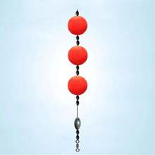 12PCS Fishing Float Sliding Fishing Set Foam Ball Float Sliding Fishing Float Diameter 24 Red With Copper Ring X6 Green With Copper Ring X6 For Taiwan Fishing Lua Alum Fishing,29397238 - 彩色 - 查看 6