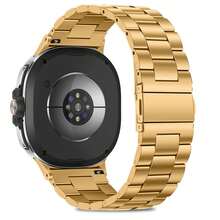 适用于三星 Galaxy Watch 8 44mm/40mm 和 Galaxy Watch 8 Classic 46mm 的金属表带，男女通用无缝隙不锈钢表带 - Galaxy watch 8/8 Classic - 查看 9