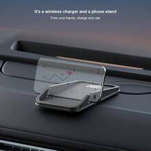 - Cargador inalmbrico para coche, cargador inalmbrico antideslizante para telfono celular de coche, alfombrilla de carga inalmbrica compatible con 16/15/14/13/12 S23 S22 S21 - negro - - Ver 5