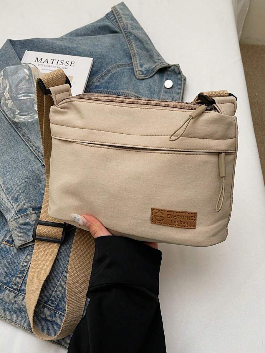 尼龙时尚休闲简约包，独特韩式多口袋单肩包，适合女士