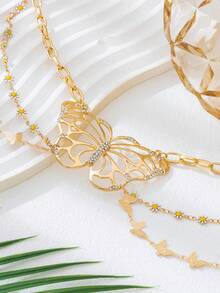 Female Style Butterfly Chain Party Fashion Classic Waist Chain (No Gift Box) - Yellow Gold - View 3
