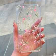 Pink And Yellow Flower Transparent TPU Protective Case Suitable For IPhone X XS XR XS Max 11 12 13 14 15 Pro Max Mobile Phone Shell - Protection And Fashion Accessories - Durable And Flexible DesignGIF-FOR-YOU - 1 cái - Xem 6