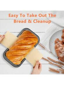 50/100 piezas Forros para molde de pan 9x5 pulgadas, papel de hornear preformado y equipo de hornear esencial, accesorios de cocina antiadherentes y desechables de papel pergamino marrón para tostadas, pasteles, pan de plátano, freidora de aire, suministros de repostería desechables