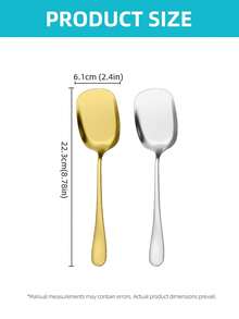 2/4/8Pcs Stainless Steel Serving Spoons, Buffet Scoops & Salad Ladle For Home Kitchen Hotel Restaurant - - - View 8