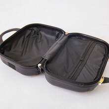 Frasqueiras De Viagem Necessaire ABS Rígido Maleta de Mão  Organizador Maleta Frasqueira Viagem de Mão Abs Reforçad Maleta De Bordo para Viagem Organizador de Mão - Vinho - Visão 3