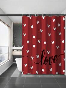 Bộ 4 rèm tắm in hình trái tim, rèm cửa sổ phòng tắm, rèm tắm có móc, thảm lót sàn chống trượt phòng tắm, thảm lót bồn cầu hình chữ U, tấm phủ bệ bồn cầu, đồ trang trí tiệc ngày lễ, đồ trang trí nhà cửa, phụ kiện phòng tắm, bộ 4 rèm tắm - Nhiều màu - Xem 16