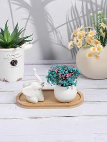 椭圆形木质首饰托盘，适用于梳妆台、浴室台面、咖啡吧、摆放开胃菜、零食；浴室台面首饰碟，家居装饰；返校必备配件