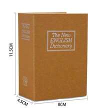 Creative Dictionary Book Shaped Piggy Bank With Lock, Hidden Safety Lock, Cash Coin Storage Box/Savings Container - Multicolor - View 13