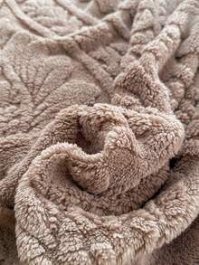 1 pătură groasă din blană artificială jacquard european, stil boem, moale și caldă, cu dublă utilizare ca așternut sau șal, potrivită pentru sufragerie, dormitor, cămin, birou, mașină, călătorii, picnic, petrecere, toate anotimpurile - cafea maro - Vizualizare 8