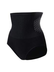 FLARIXA 1pc Women Seamless High Waist Shaping Panty Sports Shapewear Swear Boosting Workout Trainning Abdomen Control Waist Support Briefs Anti-Roll Waistband Slimming Underwear