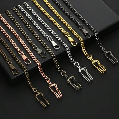 Vintage Metal Pocket Watch Chain, Clip Pocket Watch Chain, Watch Accessories, Ideal Choice For Gifts