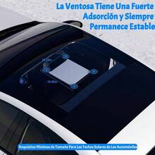 Kit de Mount Soporte para Starlink, Base para Starlink Accesorios con Ventosa para Coche Auto/Automvil, Antena Internet Satelital, Magntico Mount Soportes de Parablicasu200C - Negro - Ver 3