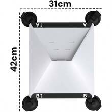 Kit de Mount Soporte para Starlink, Base para Starlink Accesorios con Ventosa para Coche Auto/Automvil, Antena Internet Satelital, Magntico Mount Soportes de Parablicasu200C - Negro - Ver 5