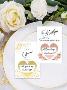 Cartes à gratter personnalisées pour mariage, cartes à gratter pour demande en mariage, invitations pour demoiselles d'honneur. Veux-tu être ma demoiselle d'honneur ? Certificats de demoiselle d'honneur, cartes à gratter pour demoiselle d'honneur en chef, demoiselle d'honneur, demoiselle d'honneur en chef, fille de fleurs, cadeaux de mariage, décorations de mariage - verticale - Voir 7