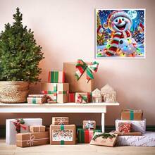 [Free Shipping]Uuxsretaio Christmas Snowman Diamond Art Kits For Adults, 5D Diamond Painting Kits For Beginner, DIY Full Round Drill Diamond Dots Gem Art Kits For Adults For Home Wall Decor 14X14 Inch,G8459-US - G8459-US - 查看 6