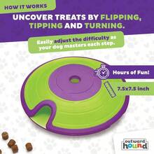 Outward Hound By Nina Ottosson Dog Treat Maze Dog Puzzle Enrichment Toy, Level 2 Intermediate, Green - 糖果迷宮(紫色,綠色) - 查看 7