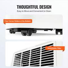 Aire acondicionado portátil  de 12 000 BTU, 3 en 1, deshumidificador y ventilador - Blanco - Ver 6