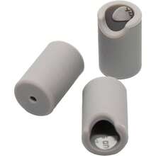 8 Pcs Silicone Handle Covers, Cabinet Handle Covers, - Gray - View 3