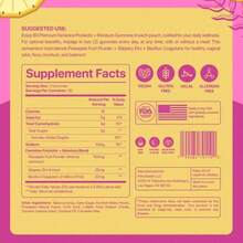Slippery Kitty Feminine Probiotic + Moisture Gummies-All In One Solution With Slippery Elm 60 CountPineapple Flavor - 3 - 查看 5