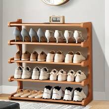 A 4-Layer / 5-Layer / 6-Layer Shoe Rack Is Easy To Assemble. It Is An Independent Shoe Rack At The Door, Suitable For Dormitories, Apartments And Doorsteps. It Is An Entrance Passage Organization, Shoe Storage And Space-Saving Furniture Shoe Rack - 4層 - 查看 5