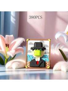 Pixel Art Micro-Particle Building Blocks Toy, Adult Stress Relief DIY Gift, Starry Night & Sunflower Decor - Multicolor - View 5