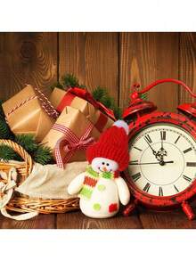 20 Stücke, Mini gestrickte Mützen, Weihnachts-Mini-gestrickte Puppenköpfe, Weihnachtsdekoration, DIY Handwerksprodukte, Weihnachtsdekoration, Weihnachtsgeschenke, geeignet zum Dekorieren der Feiertags-Atmosphäre und Schwing-Zimmer-Dekorationen