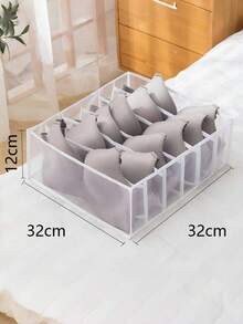 内衣抽屉收纳盒、内衣衣柜收纳分隔盒、储物箱、衣橱收纳盒和储物盒、可折叠内衣胸罩袜子收纳盒 - 彩色 - 查看 16