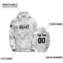 - Sudadera con Capucha Personalizada para Hombre, aade tu Propio Nombre y nmero, Sudadera Deportiva Personalizada - + G - Ver 2