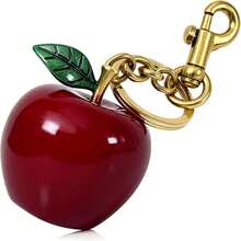 Fruit Bag Charm Key Chain Accessory Purse Charm Gifts For Women - Vàng / Kim loại táo đỏ - Xem 7