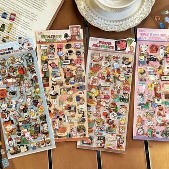 复古创意贴纸，剪贴簿DIY装饰贴纸