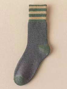 5双条纹船袜，加厚保暖，女士款，适合冬季各种场合，舒适保暖。