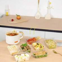 10/20pcs Food Storage Containers With Lids - Leak-Proof And Microwave , Made Of PP Material, Reusable After Proper Cleaning, Suitable For Meal Prep And Takeout, Essential For Kitchen, Food Storage Containers With Lids, Stackable Design, Dishwasher , For Busy Professionals And Home Chefs - Multicolor - View 10