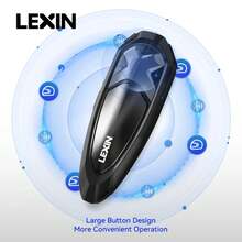 Intercomunicador Bluetooth Lexin GTX para casco de motocicleta, compatible con intercomunicador y escucha música al mismo tiempo, 10 conductores, 2000m - Paquete doble de 2 unidades - Ver 7
