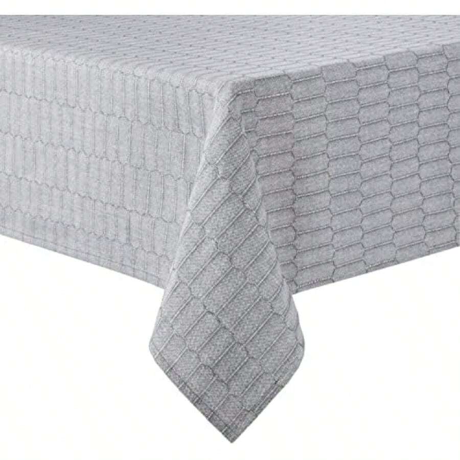 Mantel de Panal, 60 x 84 Pulgadas,(304.8 x 152.4 cm (Rectangular) Gris antracita) - Multicolor - Ver 1