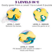 Outward Hound By Nina Ottosson Puppy Hide N' Slide Treat Puzzle Enrichment Dog Toy, Green - 狗狗龍捲風(黃藍相間) - 查看 4