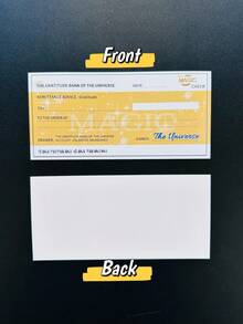 20/30pcs Blank Manifestation Checks, Secret Affirmation Checks, Law Of Attraction, Tools To Command The Universe - Manifest Your Wealth, Vision Board, Law Of Attraction, Gratitude Journal, Spiritual Explorer, Mindset - Multicolor - View 4