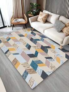 Minimalist Style Large Decorative Carpet, Living Room Sofa Rug, Bedroom Carpet, Non-Slip Bedside Mat, Dining Room Kitchen Rug, Office Chair Pad, Entryway Mat, Picnic Blanket, Outdoor Camping Mat - Multicolor-2 - View 16