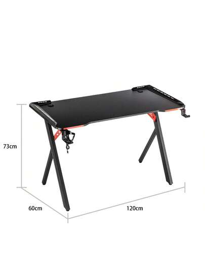 Children's Desk, Study Gaming Ergonomic Headphone Hook Cup Holder, Stable Computer Tafel Office view 2