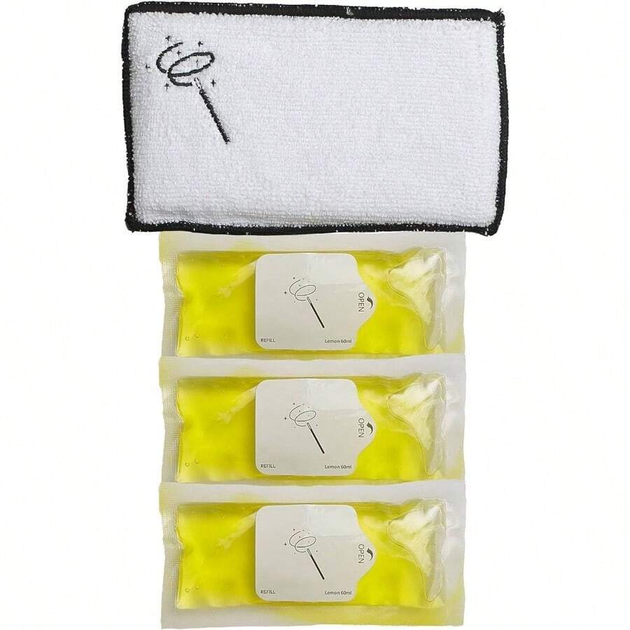 Magic Refillable Cleaning Pad With 3 Refills Lemon - Lemon - View 1