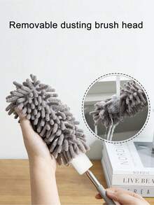 1pc Microfiber Duster For Cleaning, Dusters With Telescoping Extension Pole, Extendable Washable Mini Dusters For Cleaning Car, Window, Furniture, Office