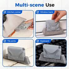 2026 Upgraded Window Track Cleaner, Handheld Window Channel & Tile Grout Scrubber, Deep-Reach Brush For Sliding Window Tracks, Narrow Slots, And Hard-To-Reach Corners - Random - View 9