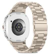 适用于三星 Galaxy Watch 8 44mm/40mm 和 Galaxy Watch 8 Classic 46mm 的金属表带，男女通用无缝隙不锈钢表带 - Galaxy watch 8/8 Classic - 查看 12