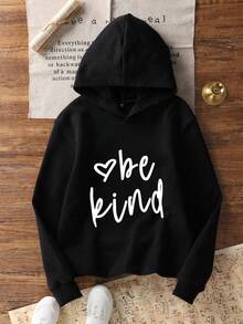 3pcs Tween Girl Graphic Print Sweatshirt Set, Warm & Comfortable Thermal Lined Sweatshirt Pullover For Autumn/Winter - Grey - View 2