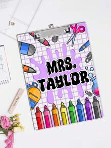 25 Styles Personalized Teacher Clipboard, Customized Back To School Gift, Teacher Gift, Personalized Teacher Notepad Clipboard, Teacher's Day Gift, Personalized Gift, Christmas Gift - Multicolor - View 34