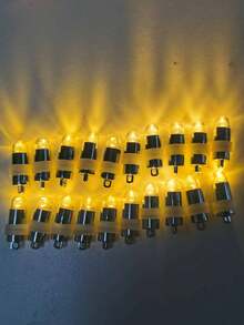 LED 螺旋式气球灯，子弹形装饰照明灯泡，适用于纸灯笼，防水派对照明，适用于生日庆祝 - 多色 - 查看 23